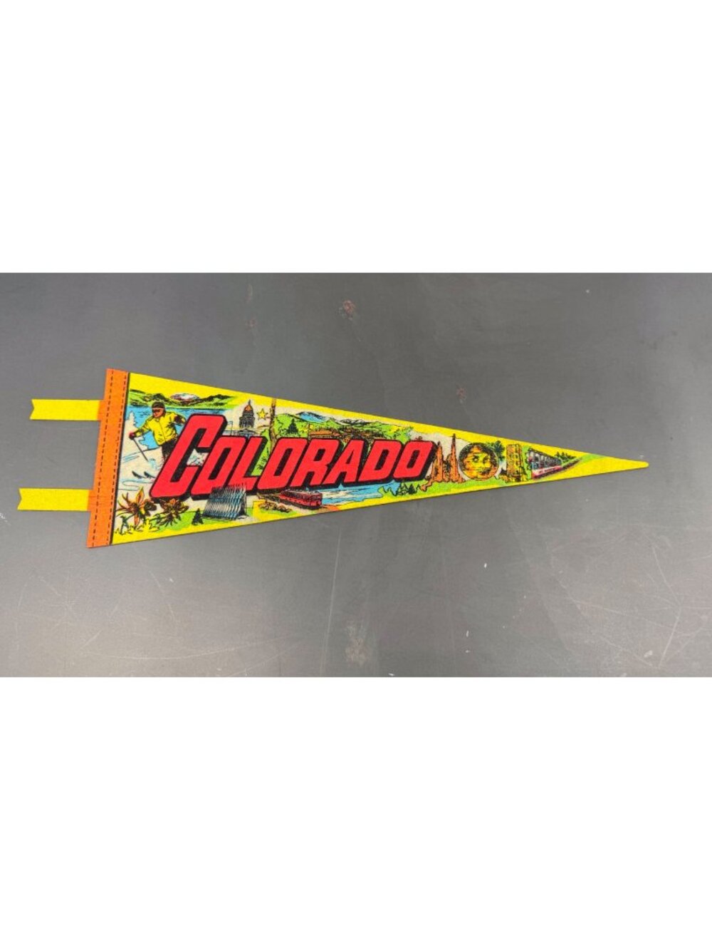 Vintage Colorado state pennant